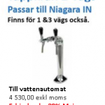 Tappkran till Niagara